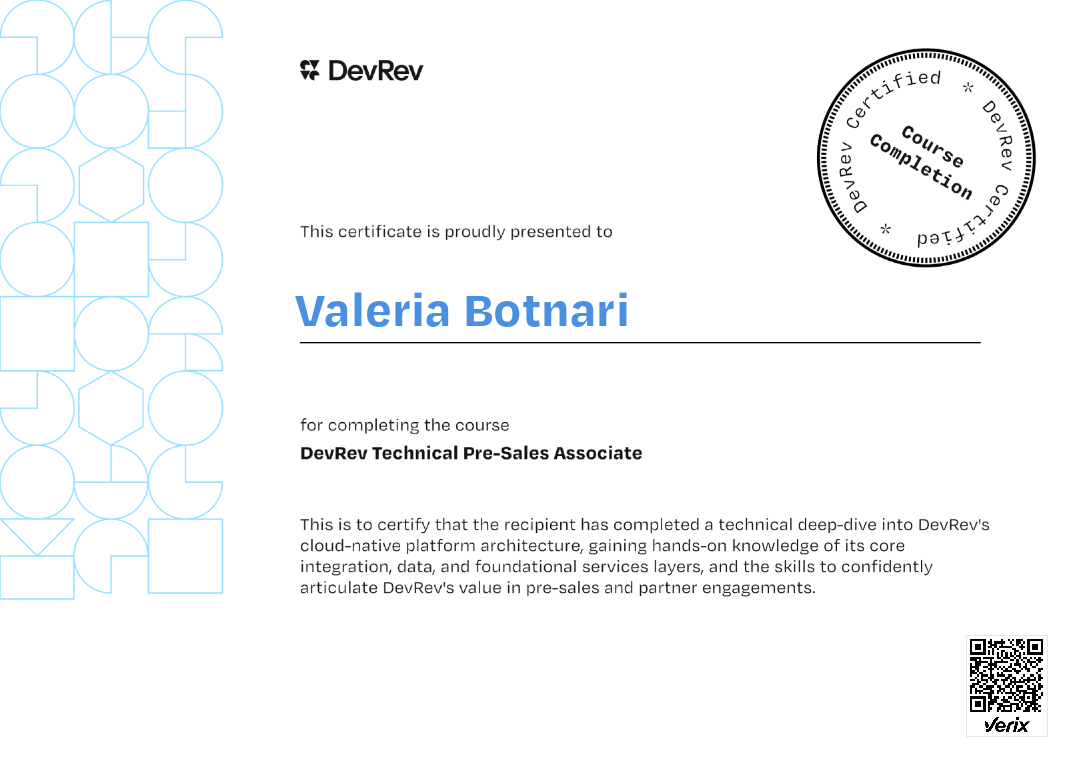 DevRev Technical Pre-Sales Associate