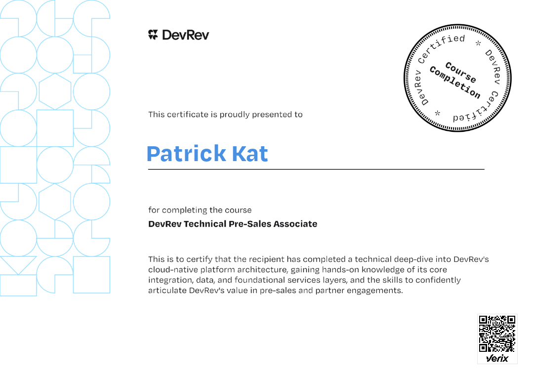 DevRev Technical Pre-Sales Associate