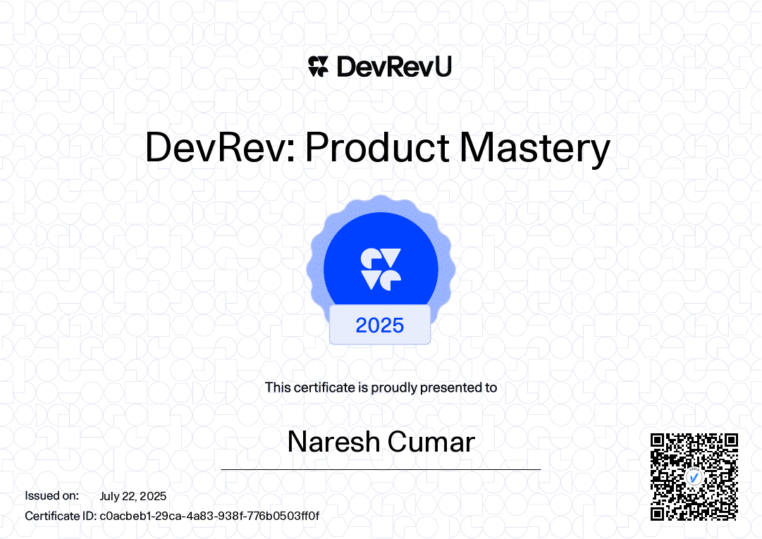 DevRev: Product Mastery