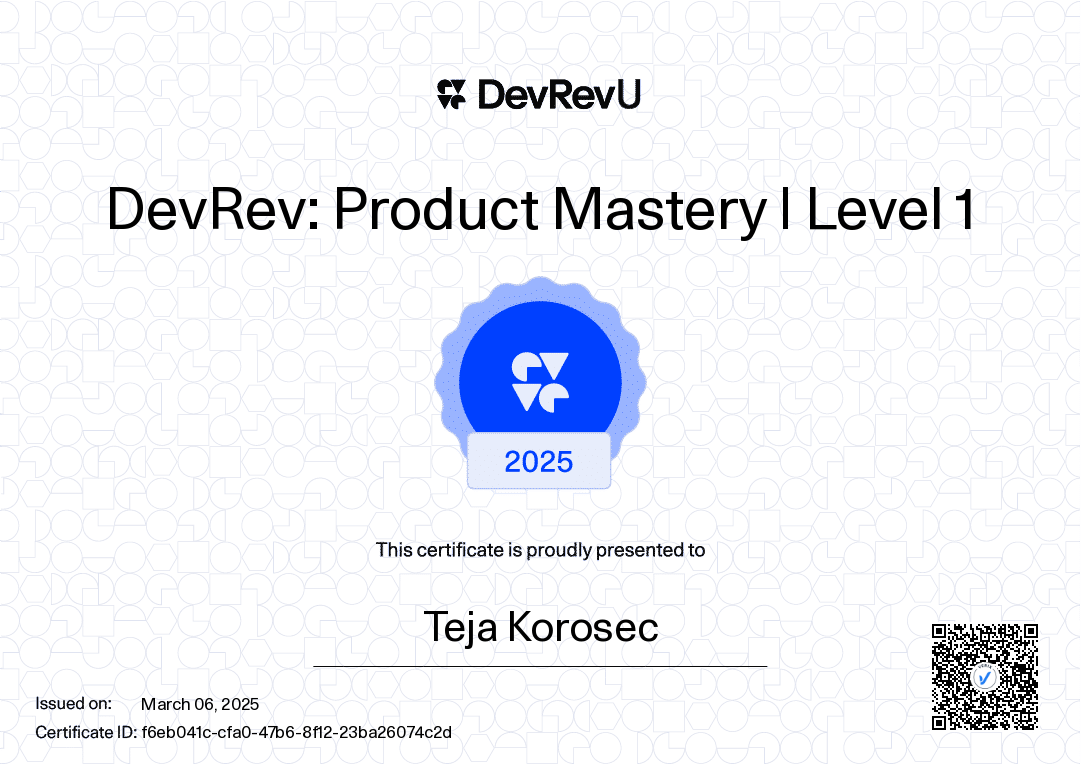 DevRev: Product Mastery | Level 1