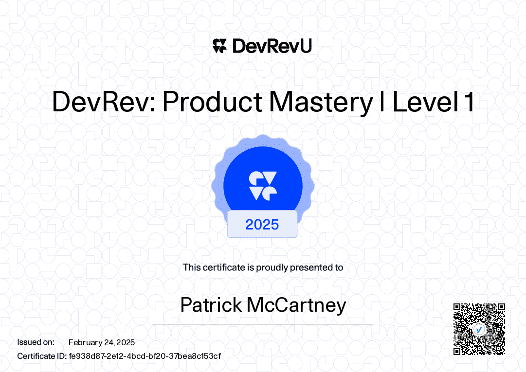 DevRev: Product Mastery | Level 1
