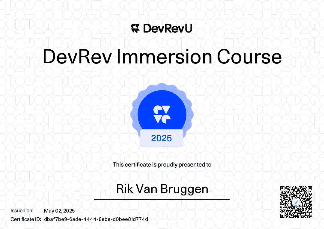 DevRev Immersion Course