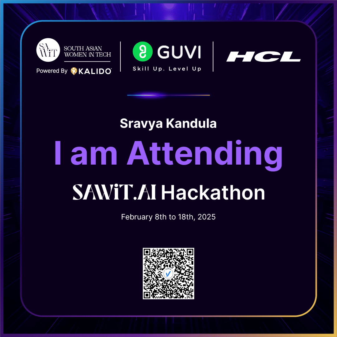 SAWiT.AI Hackathon 2025 Attendee Certificate
