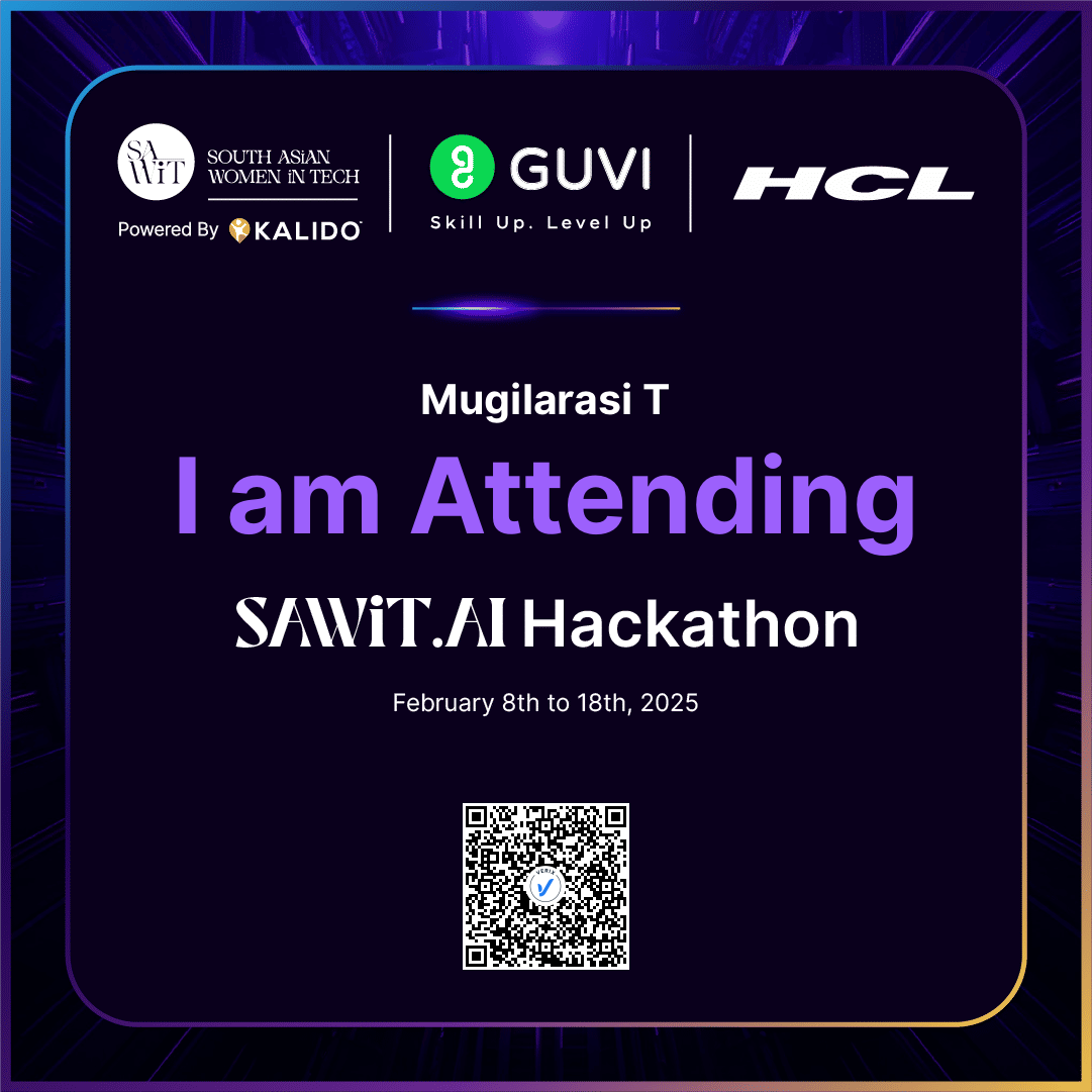 SAWiT.AI Hackathon 2025 Attendee Certificate