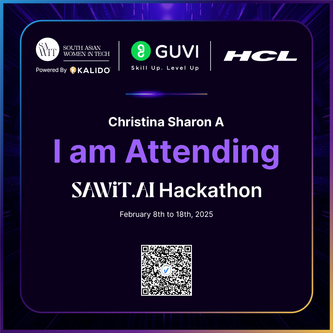 SAWiT.AI Hackathon 2025 Attendee Certificate