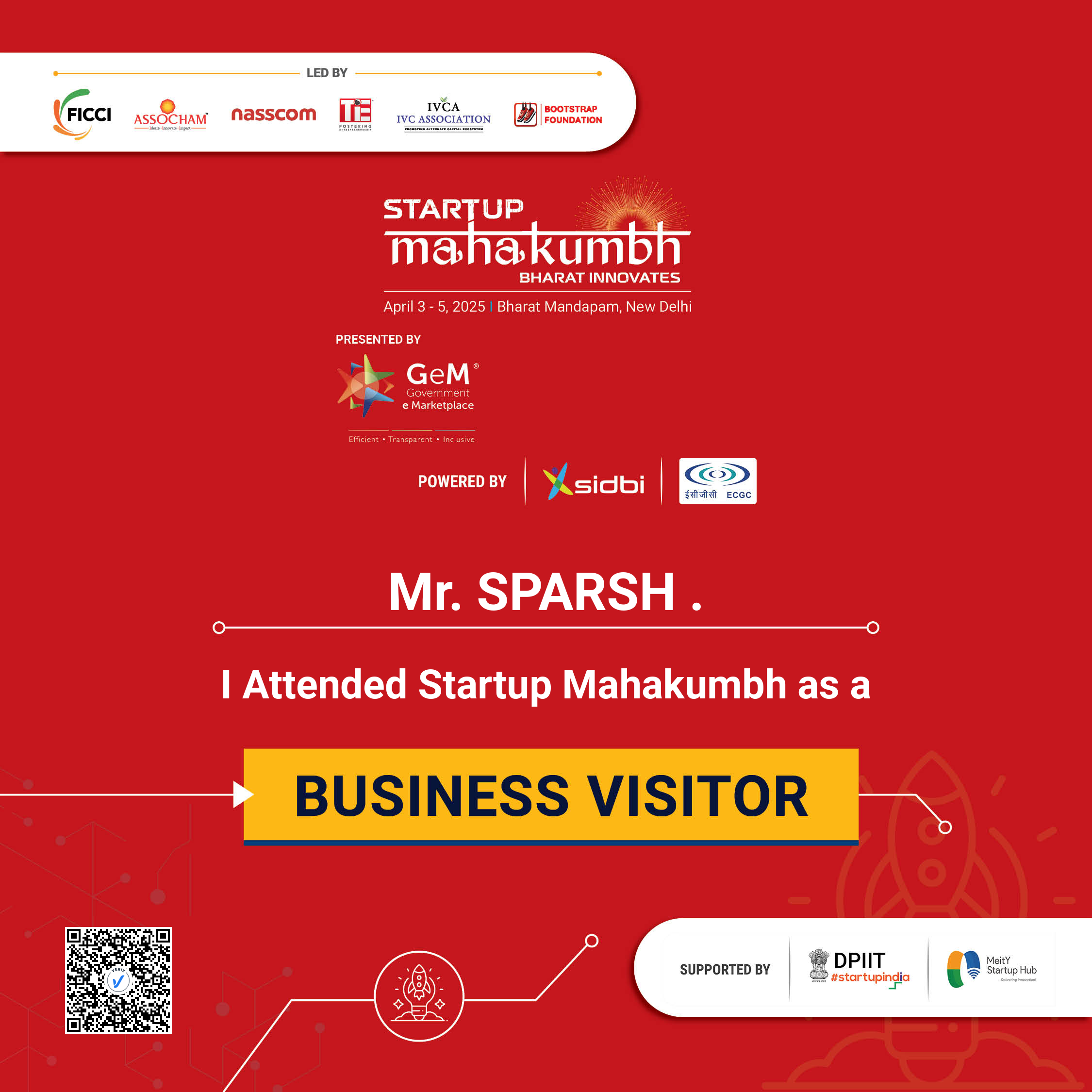 Startup Mahakumbh: Business Visitor Certificate