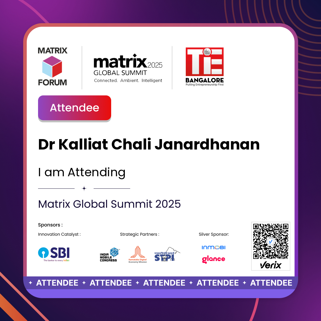 Matrix Global Summit 2025 Attendee Certificate