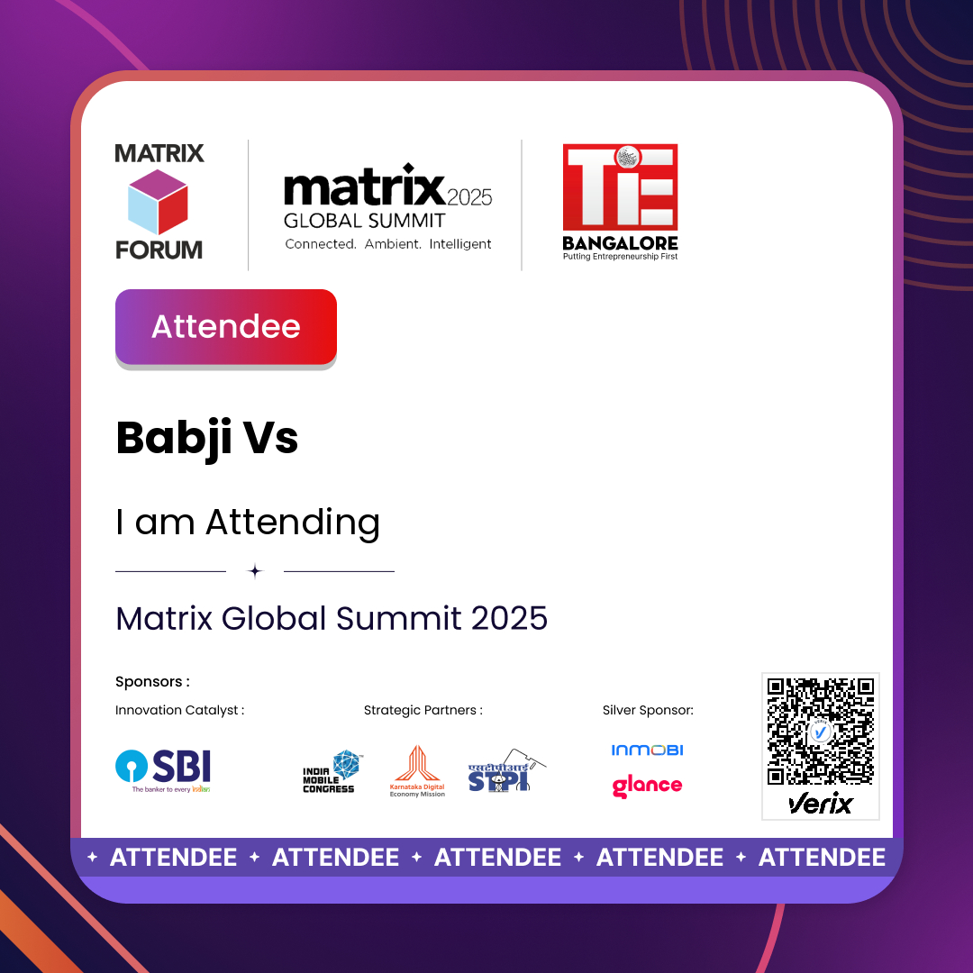 Matrix Global Summit 2025 Attendee Certificate