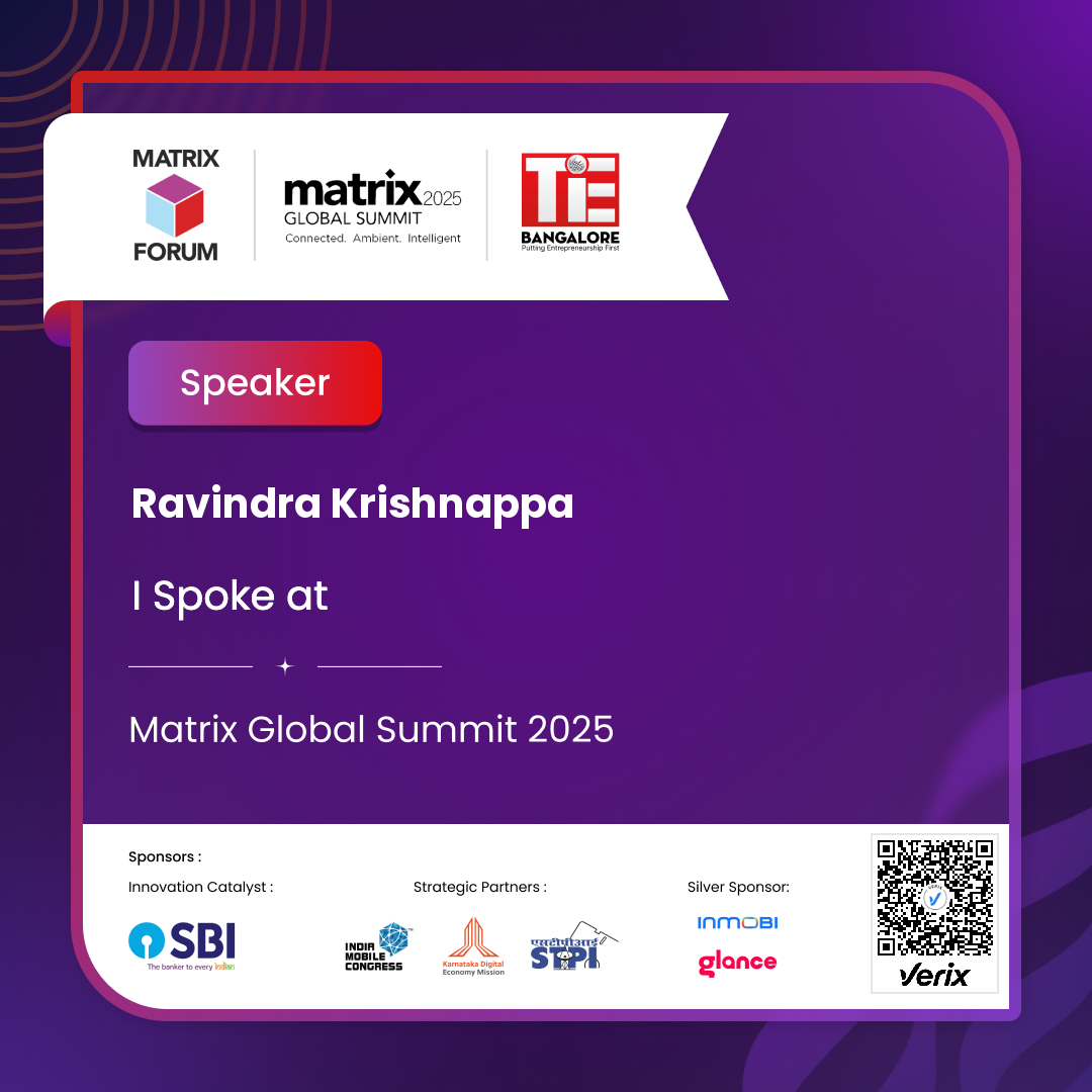 Matrix Global Summit 2025 Speaker Certificate