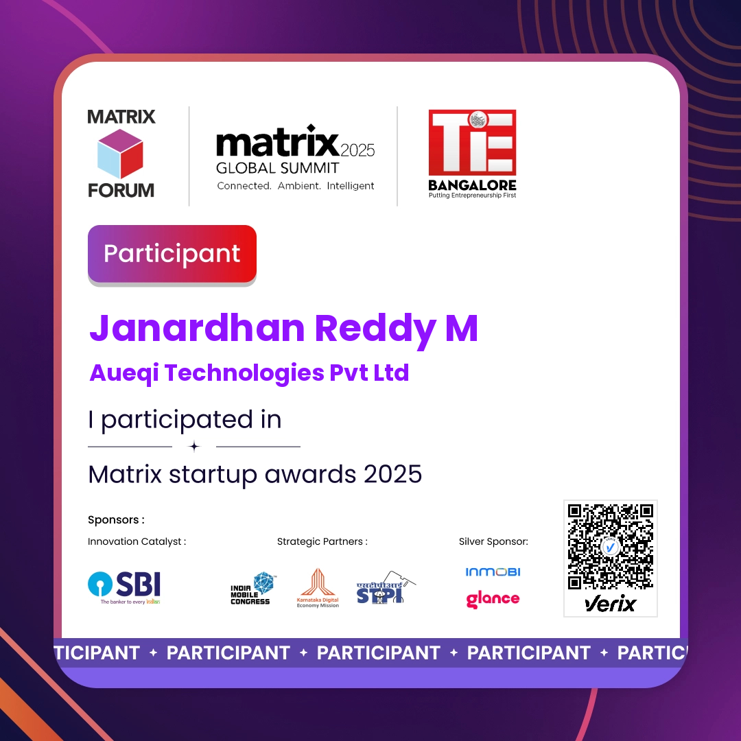 Matrix Startup Award - Participants