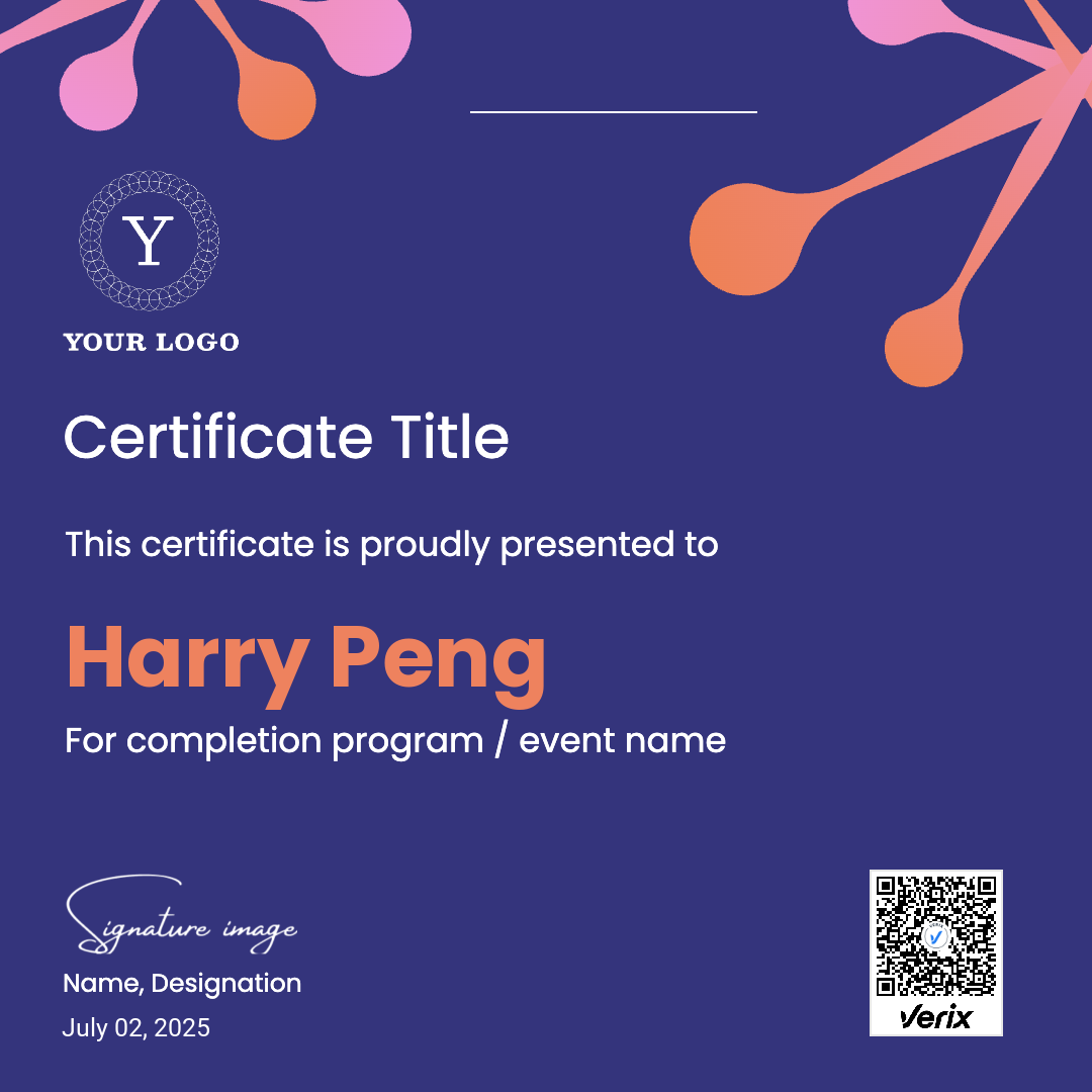 test credential title