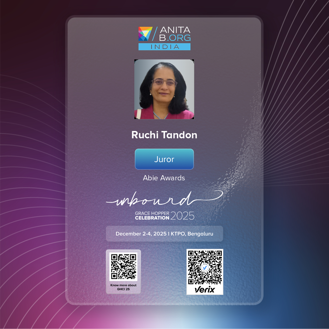 Grace Hopper Celebration India 2025 – Juror