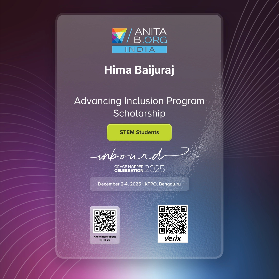 Hima Baijuraj: Advancing Inclusion Program Scholarship - STEM Students