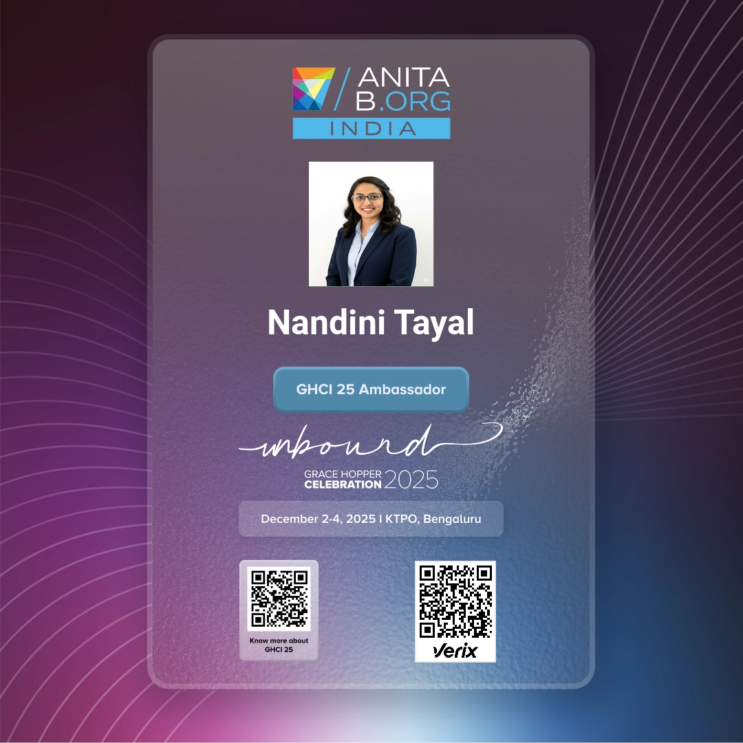Grace Hopper Celebration India 2025 – GHCI 25 Ambassador