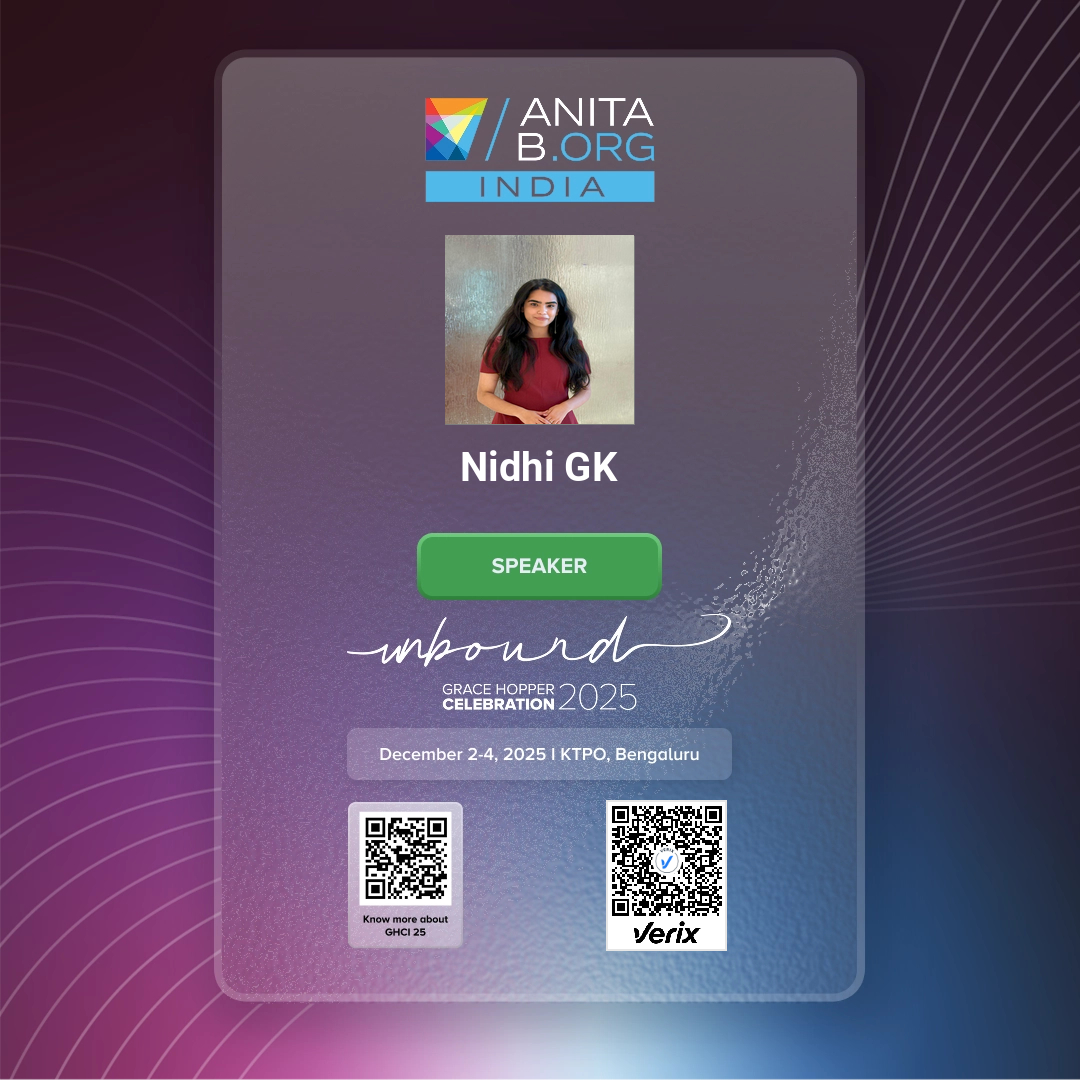 Grace Hopper Celebration India 2025 - Speaker