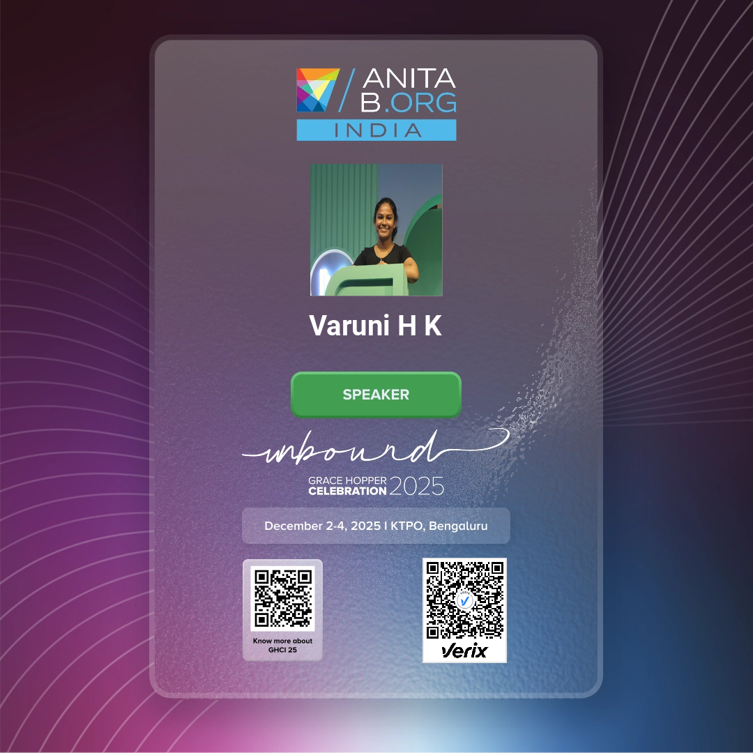Grace Hopper Celebration India 2025 - Speaker