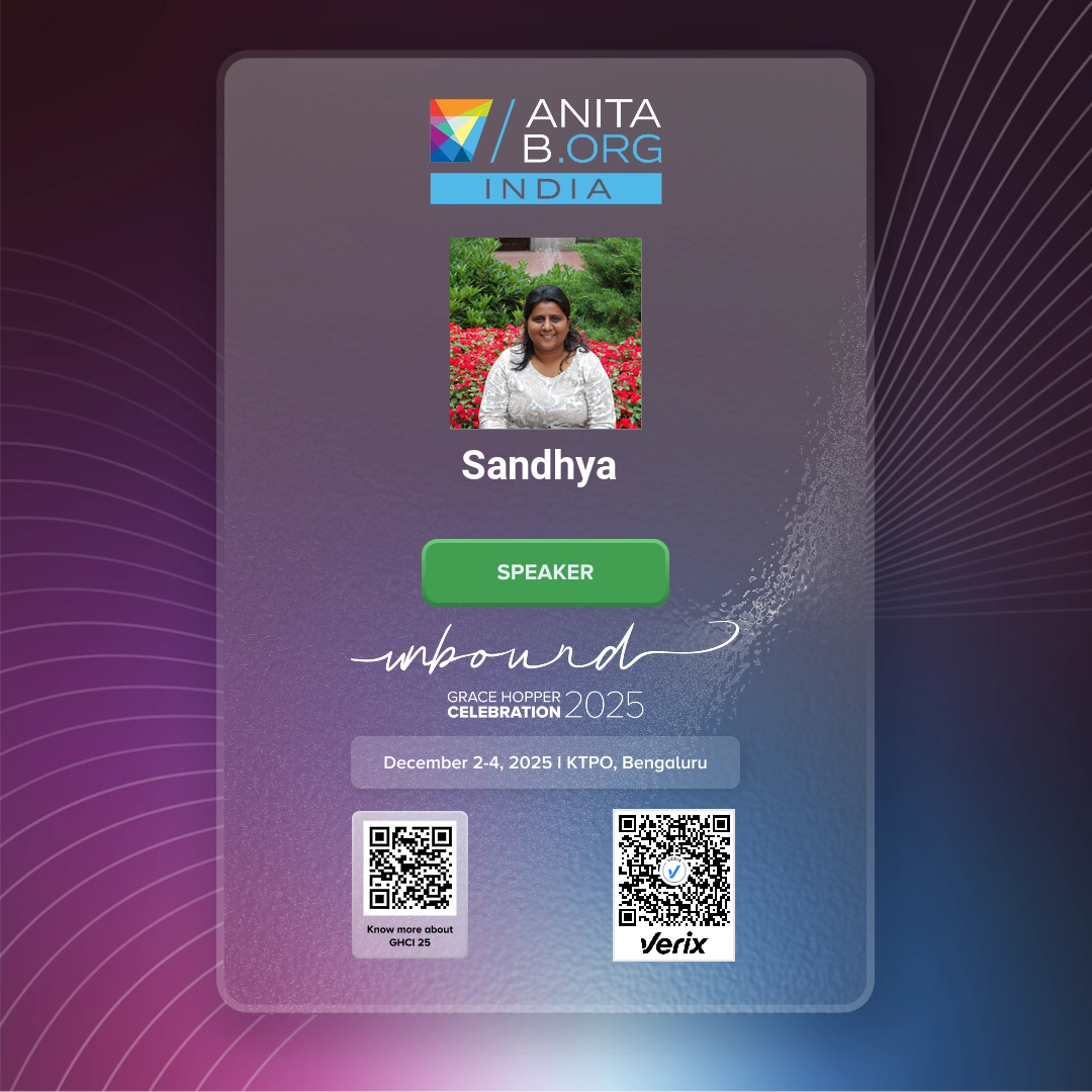 Grace Hopper Celebration India 2025 - Speaker