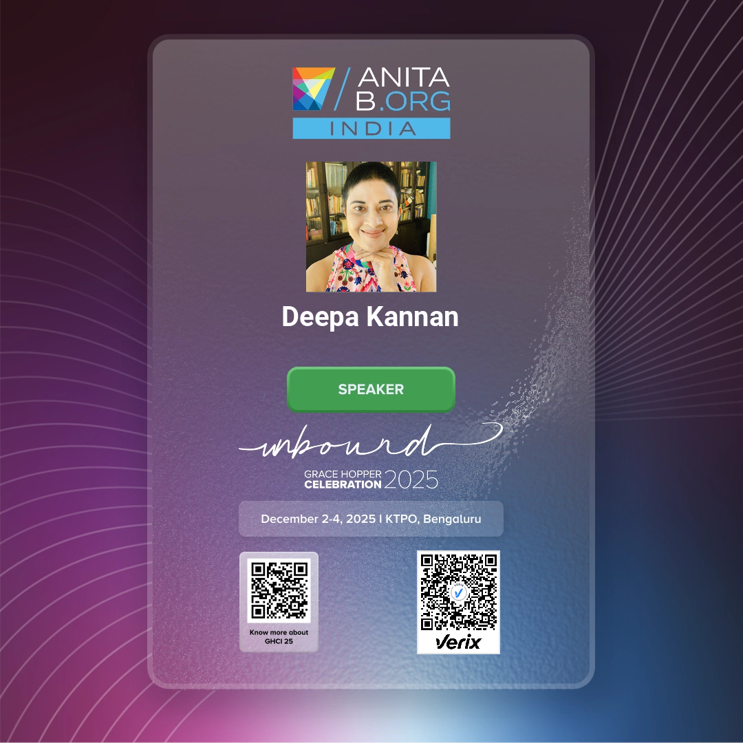 Grace Hopper Celebration India 2025 - Speaker