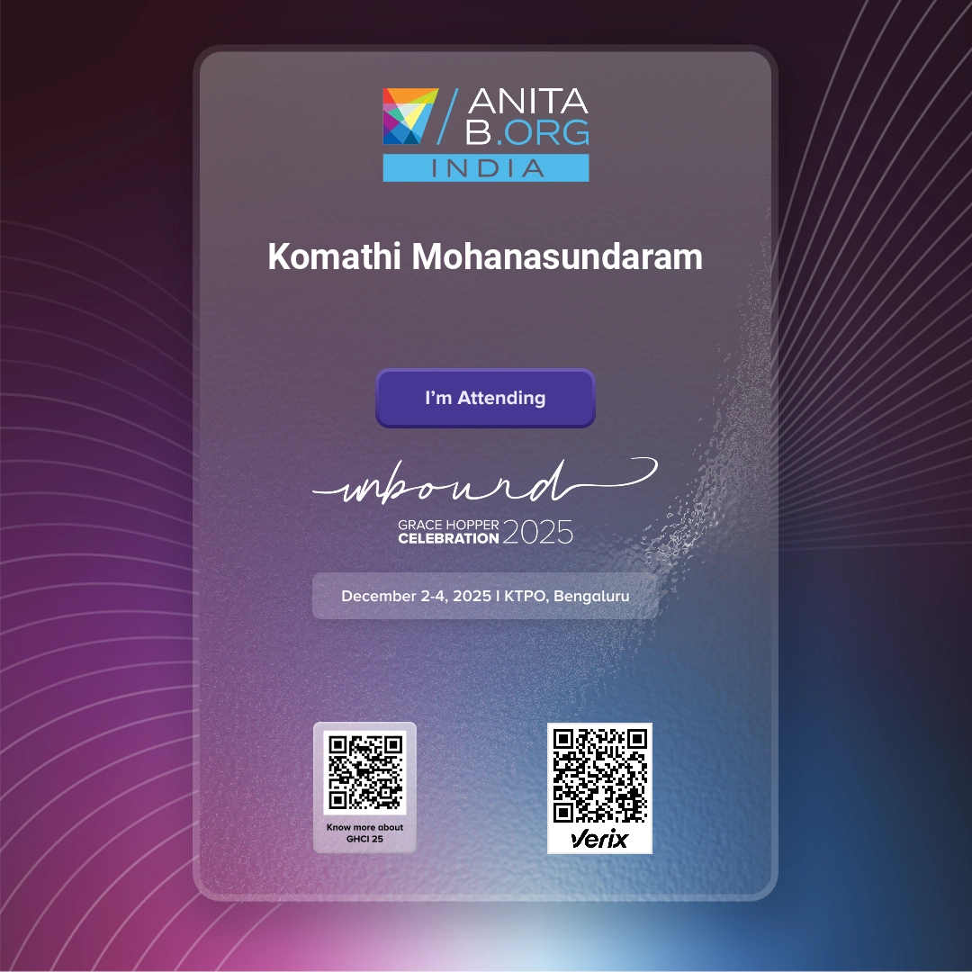 Grace Hopper Celebration India 2025 - Attendee
