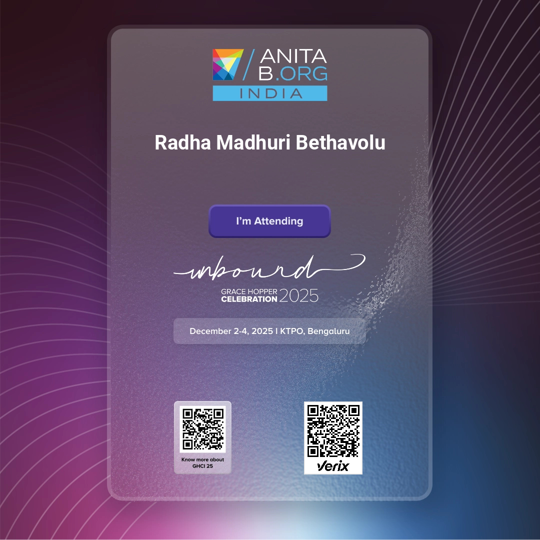 Grace Hopper Celebration India 2025 – Attendee