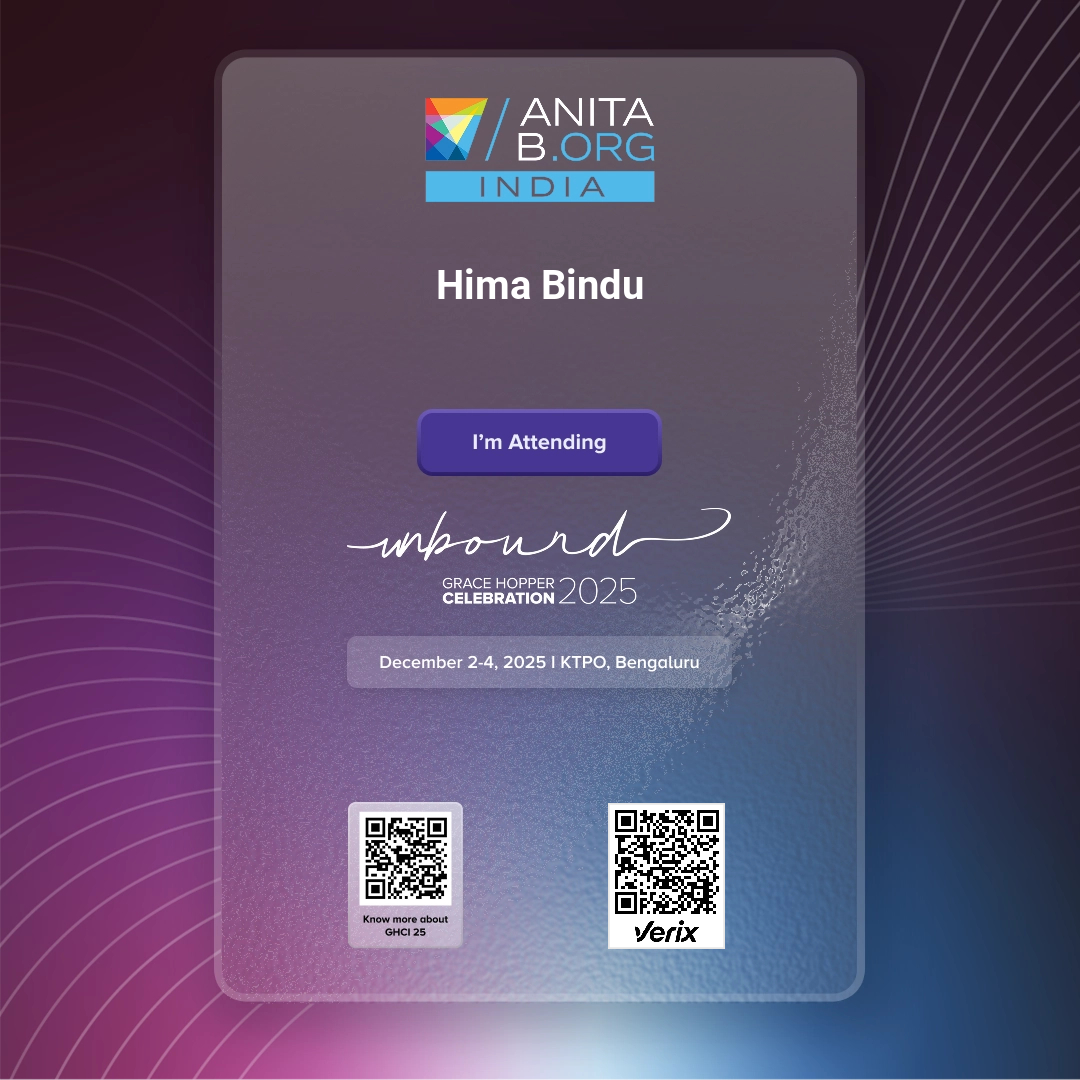 Grace Hopper Celebration India 2025 – Attendee