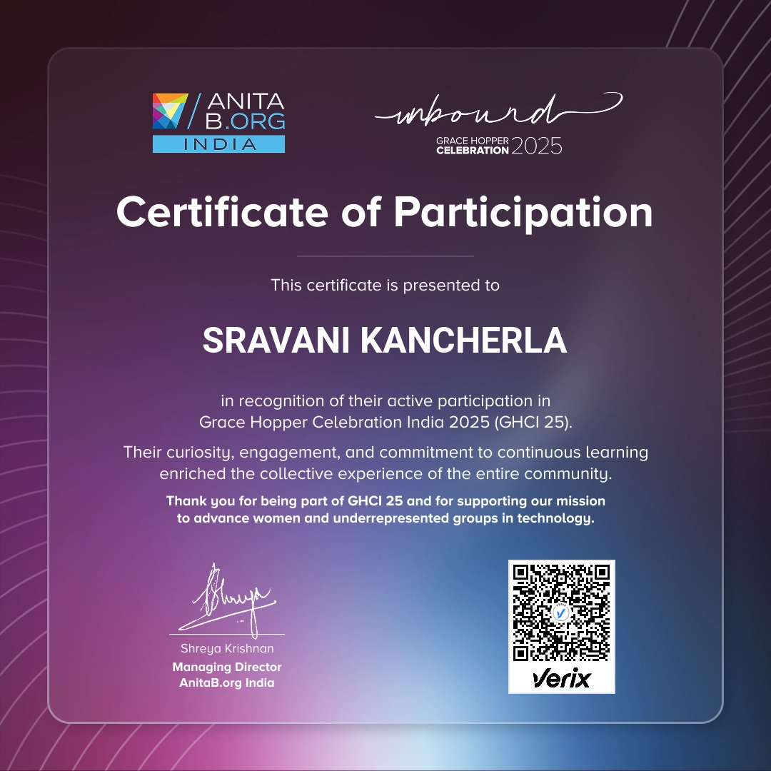 Attendee Certificate - GHCI 25