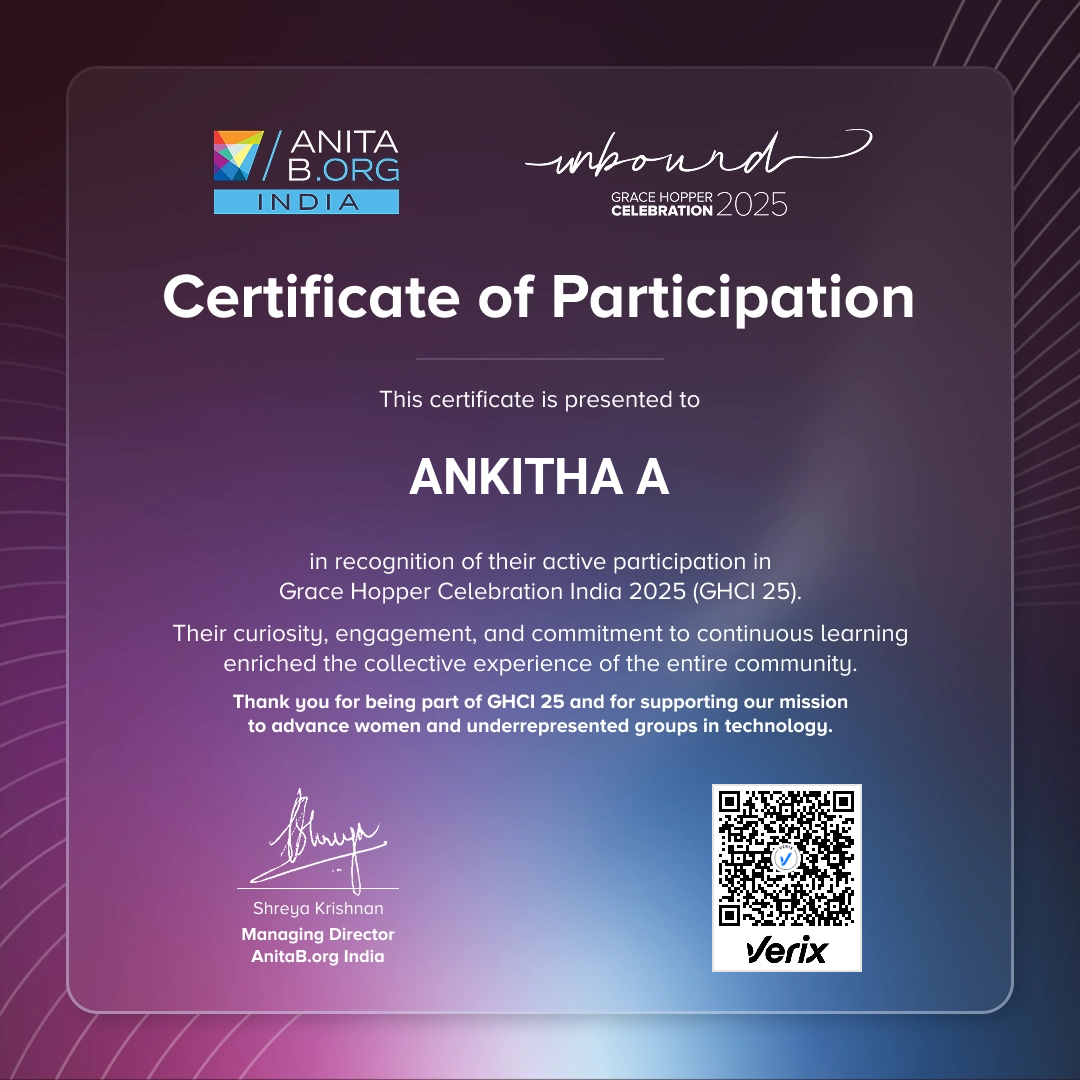 Attendee Certificate - GHCI 25