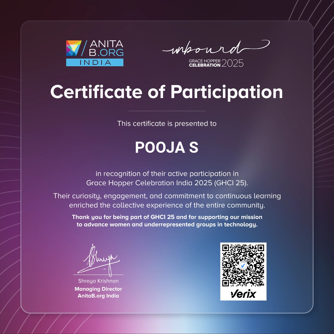 Attendee Certificate - GHCI 25