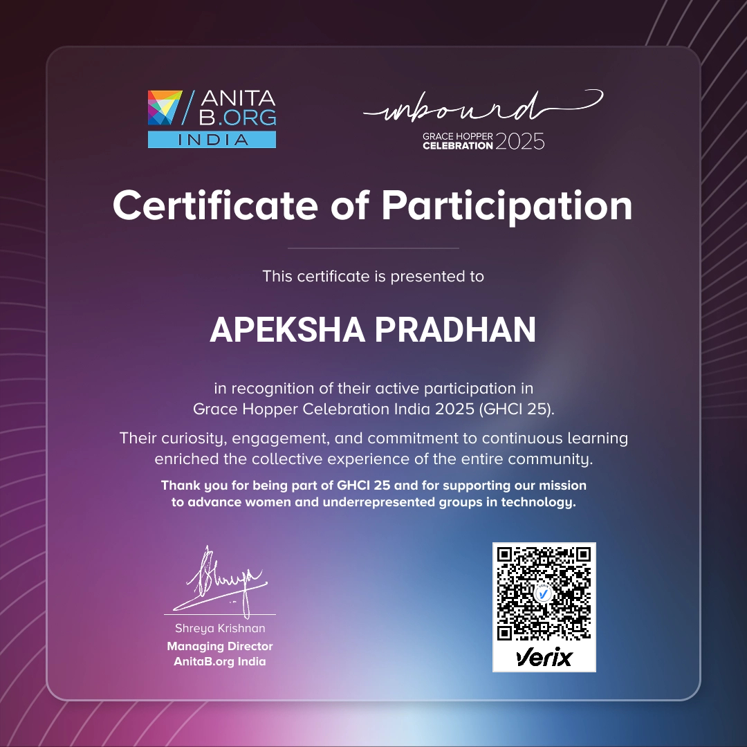 Attendee Certificate - GHCI 25