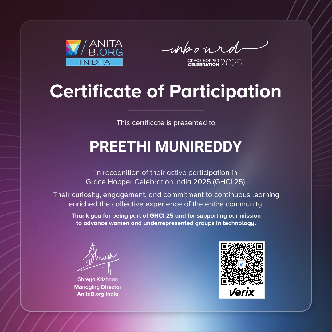 Attendee Certificate - GHCI 25