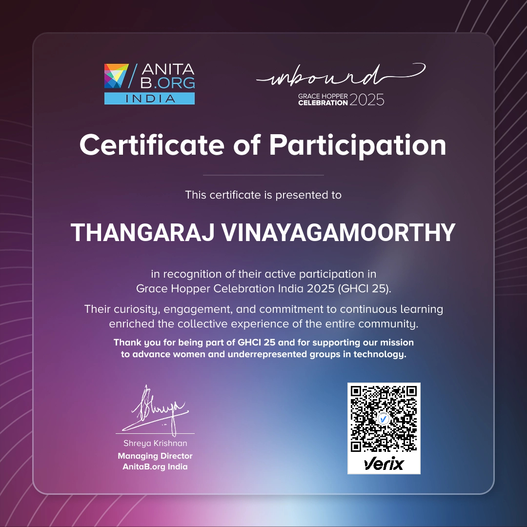 Attendee Certificate - GHCI 25