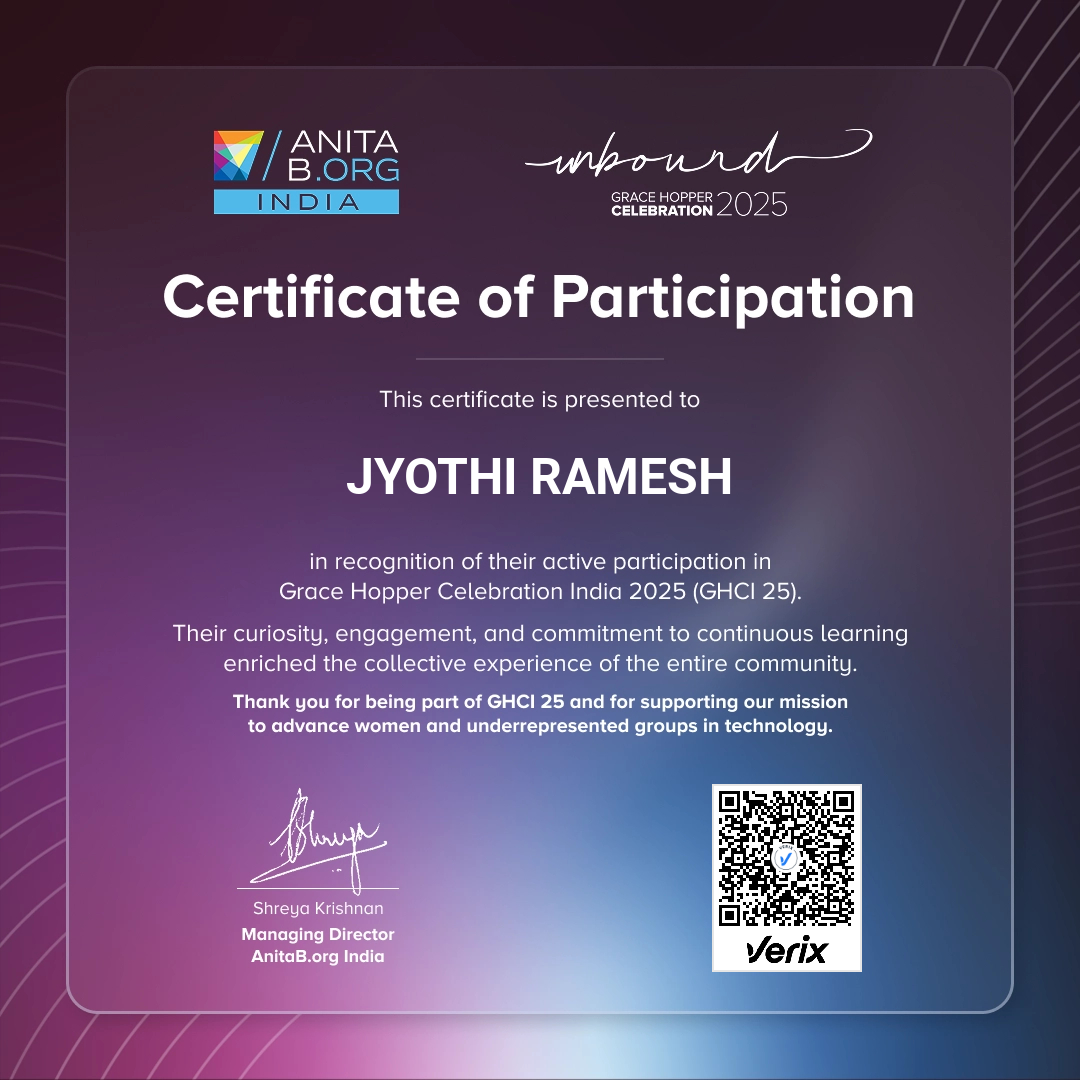 Attendee Certificate - GHCI 25