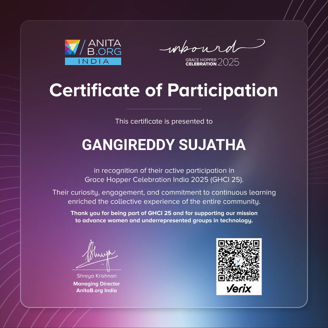 Attendee Certificate - GHCI 25