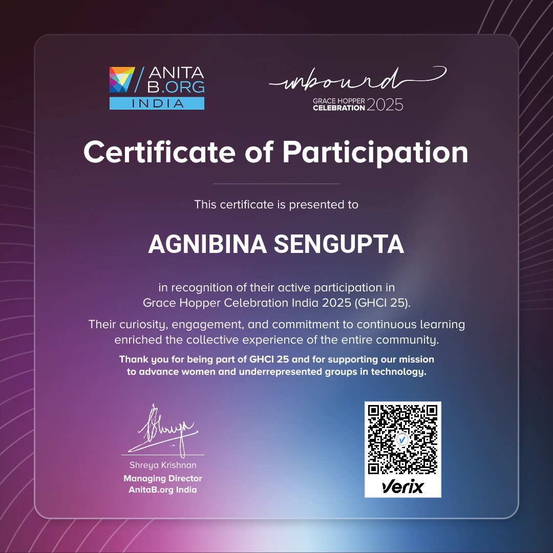 Attendee Certificate - GHCI 25