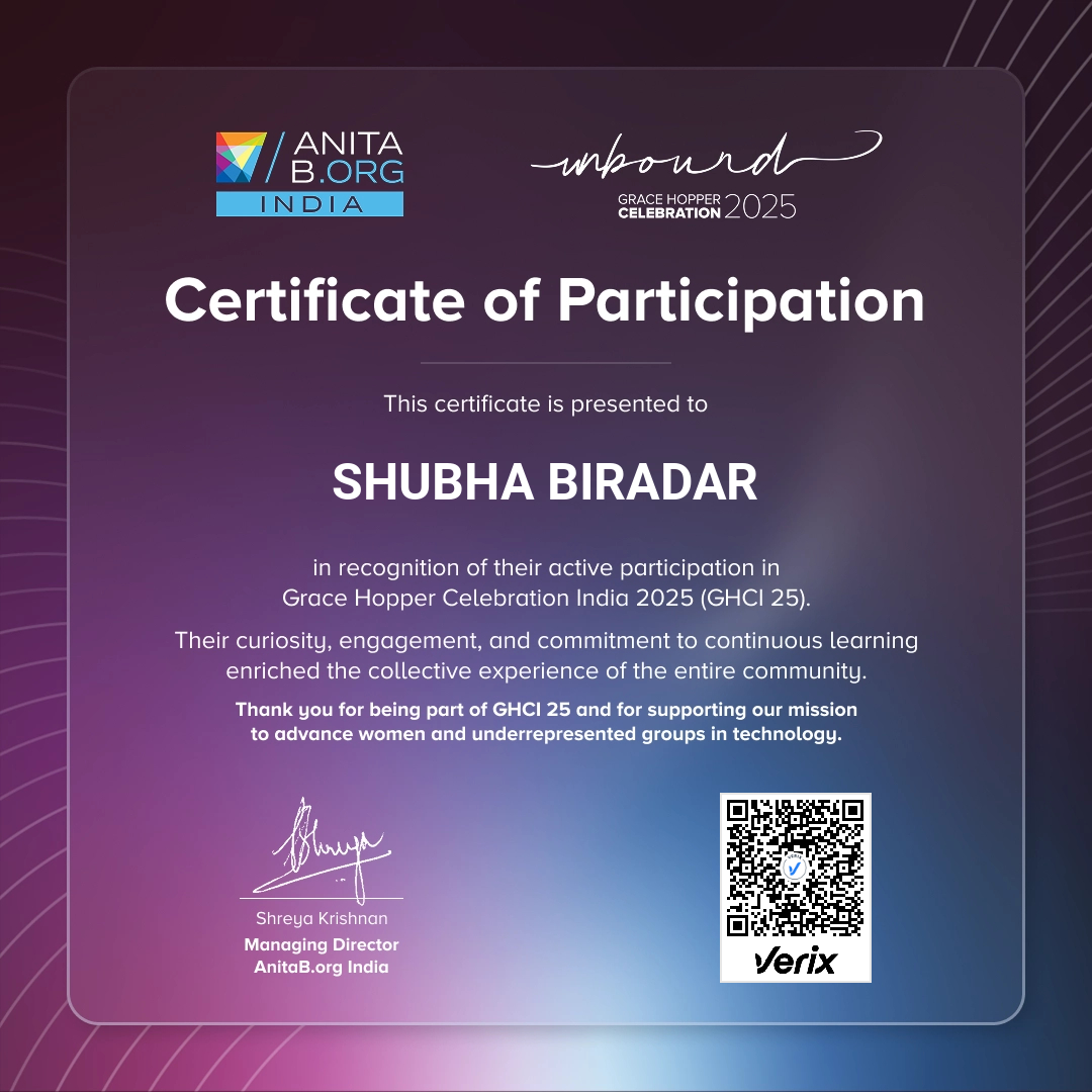 Attendee Certificate - GHCI 25