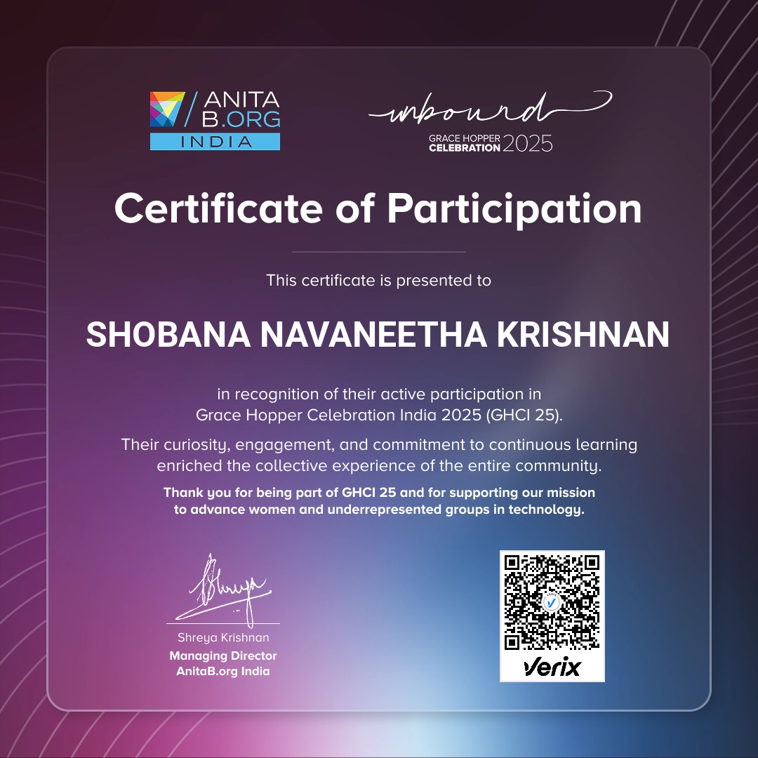 Attendee Certificate - GHCI 25