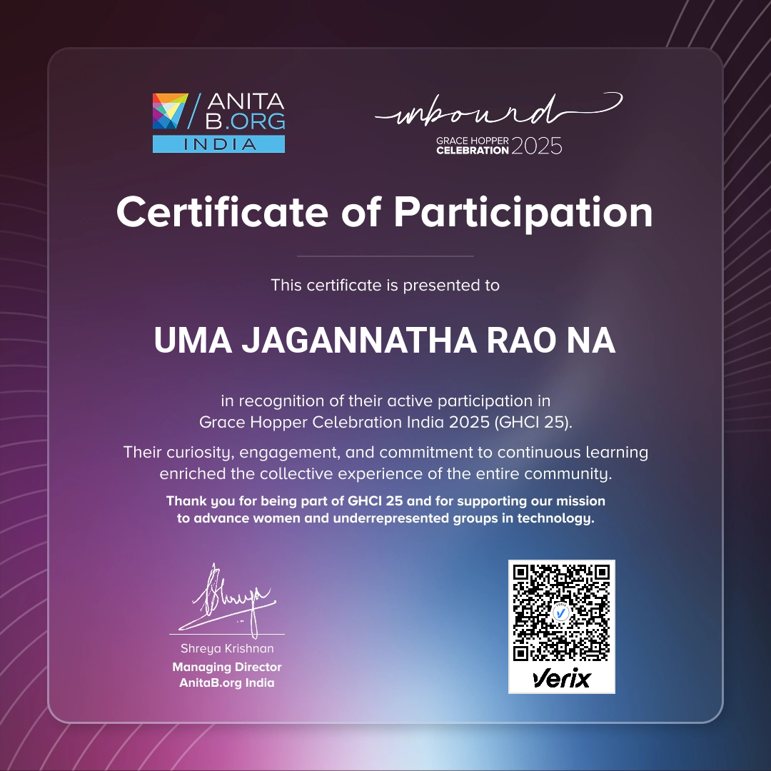 Attendee Certificate - GHCI 25