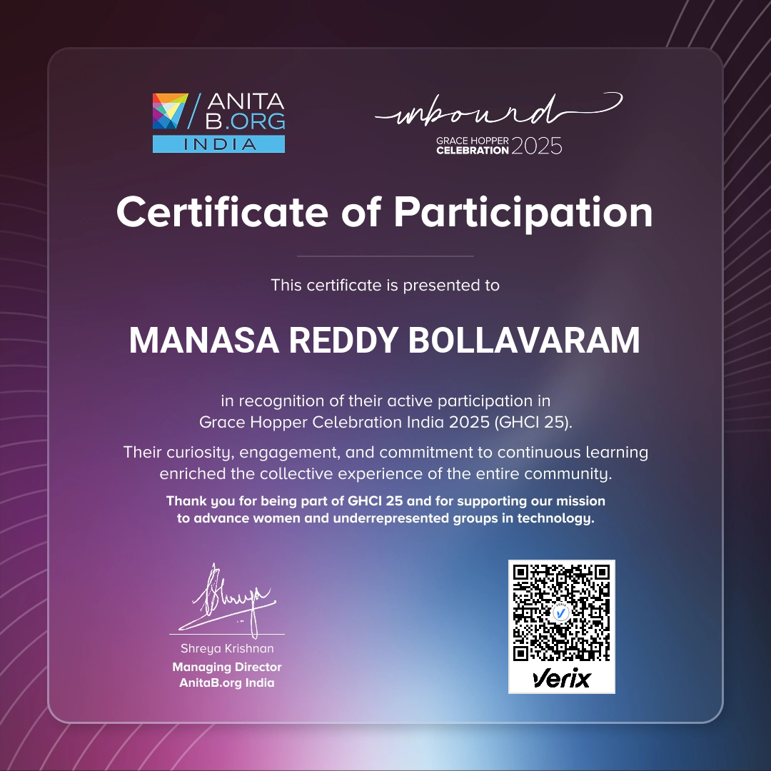 Attendee Certificate - GHCI 25