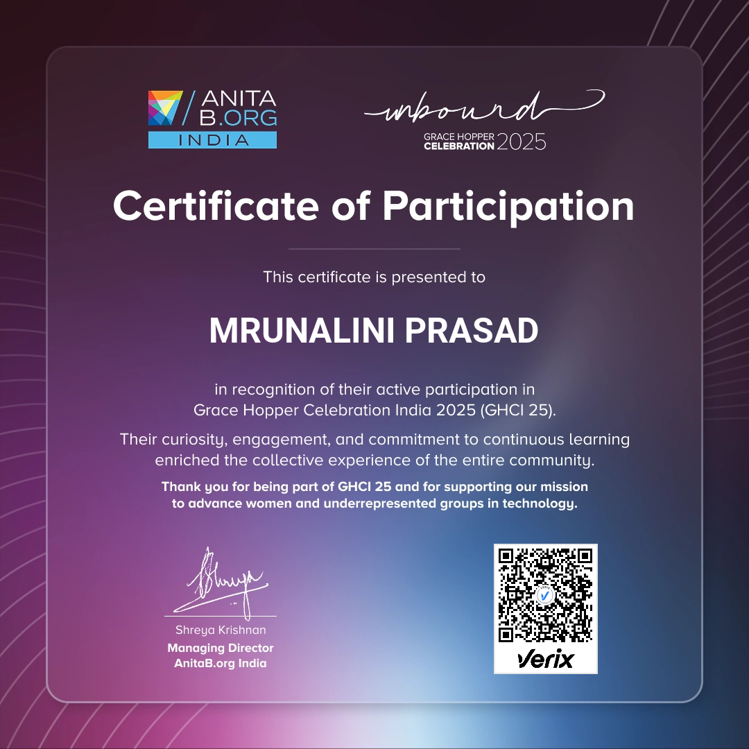 Attendee Certificate - GHCI 25