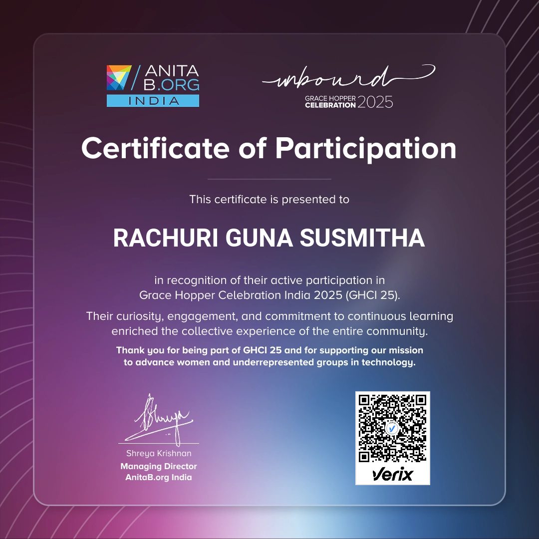 Attendee Certificate - GHCI 25