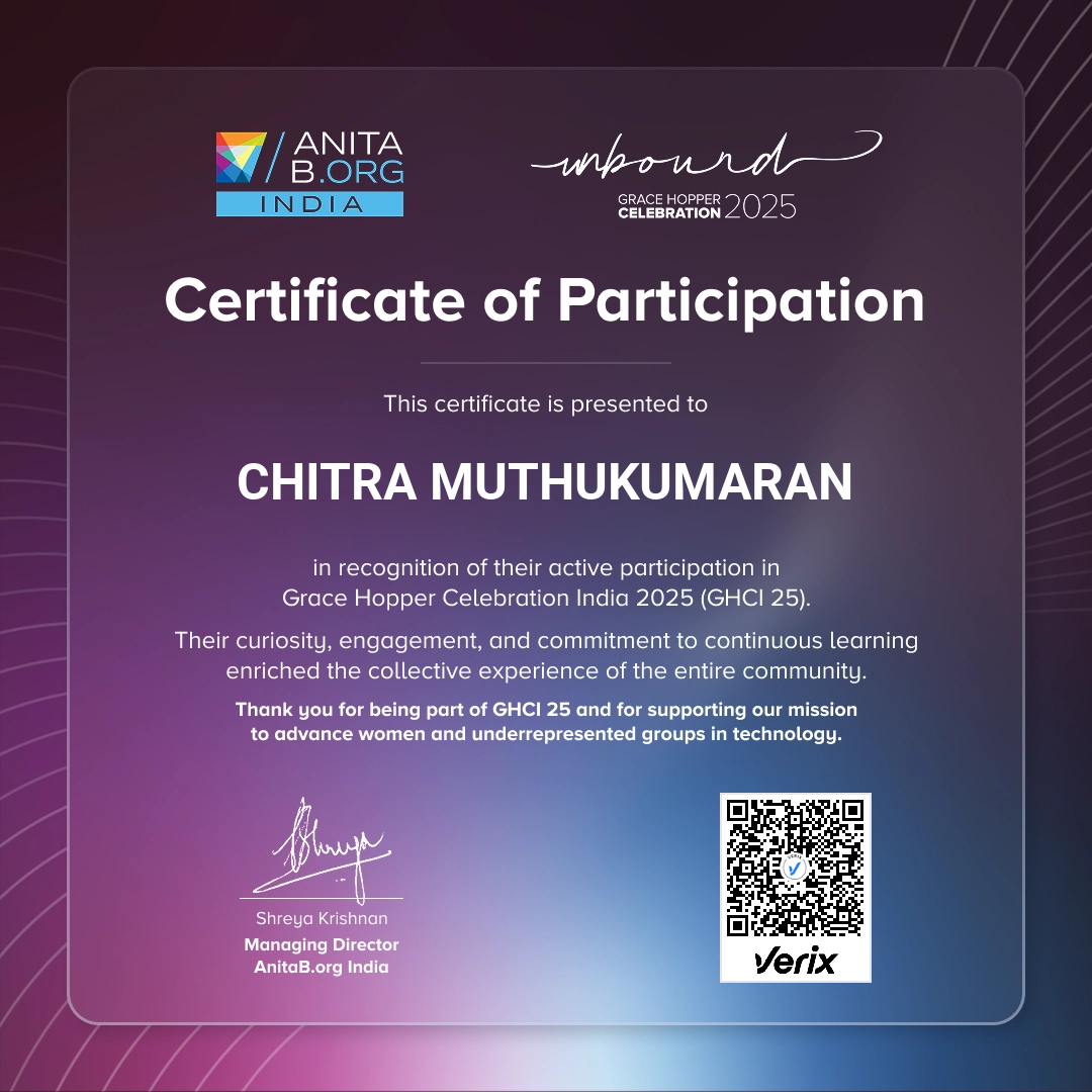 Attendee Certificate - GHCI 25