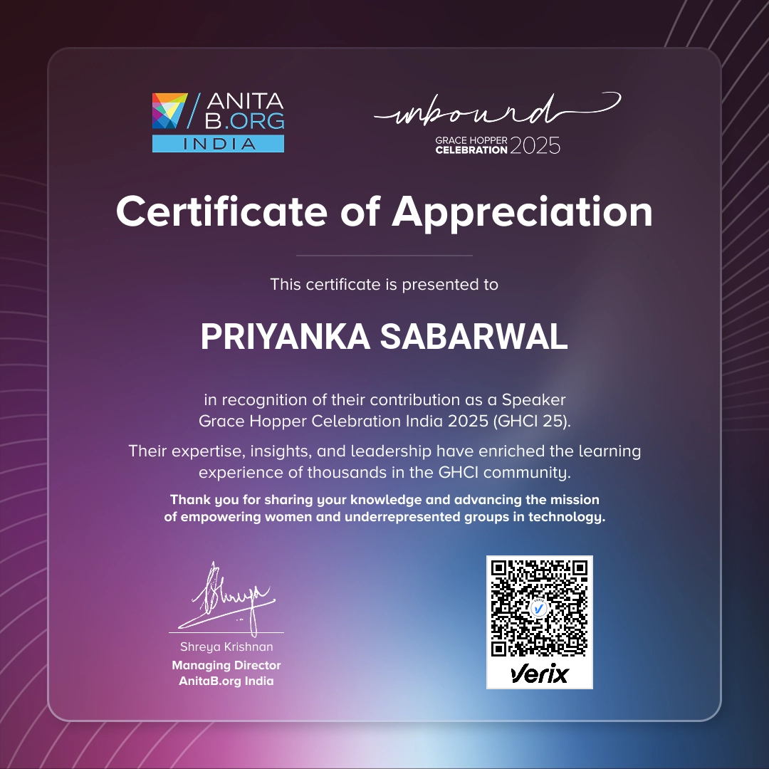 GHCI 2025 - Speaker Certificate