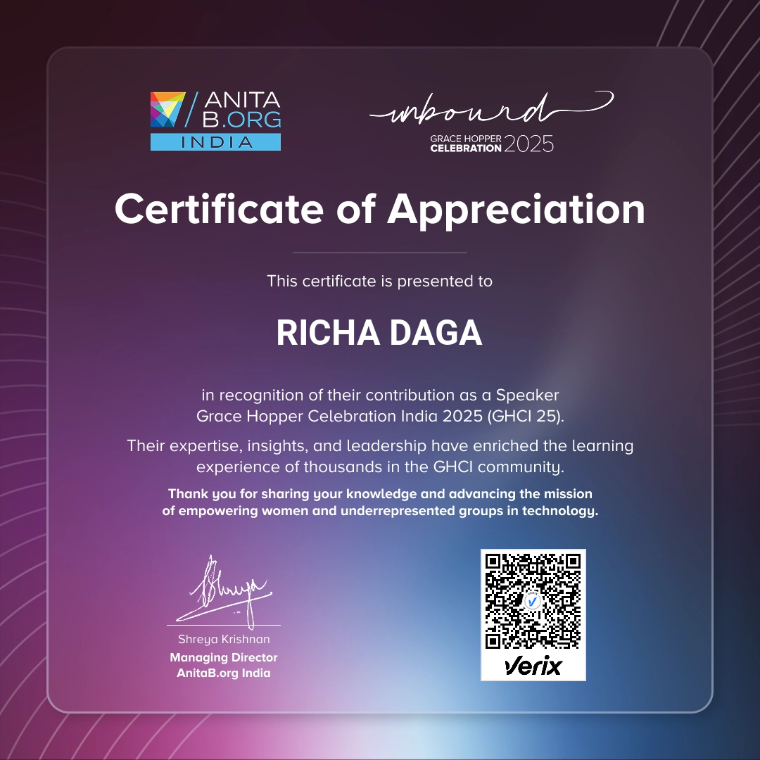 GHCI 2025 - Speaker Certificate