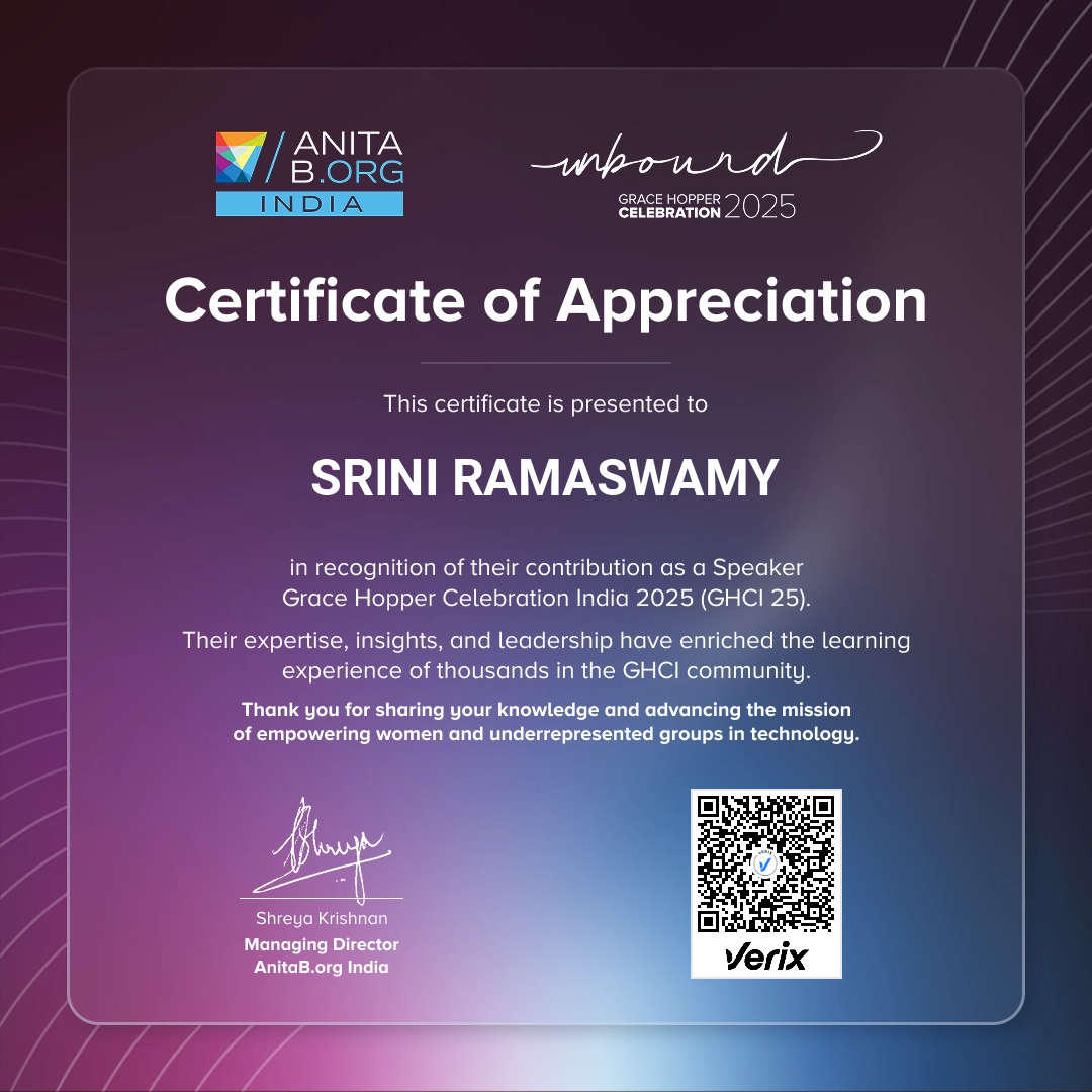 GHCI 2025 - Speaker Certificate