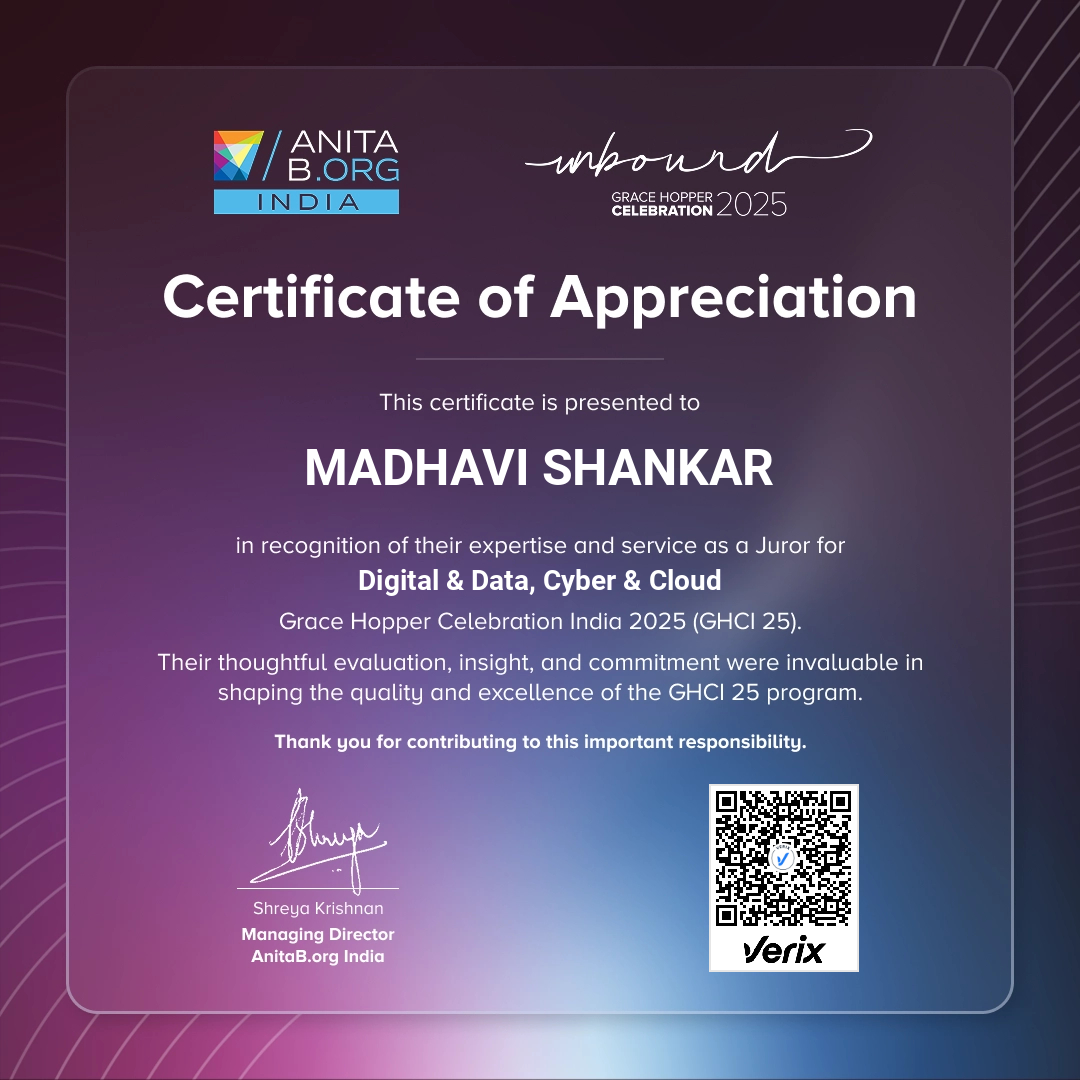 GHCI 2025 - Juror Certificate | Digital & Data, Cyber & Cloud