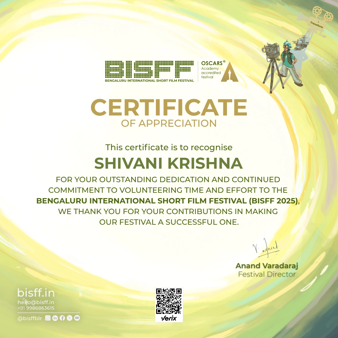 BISFF 2025 | Volunteer Certificates