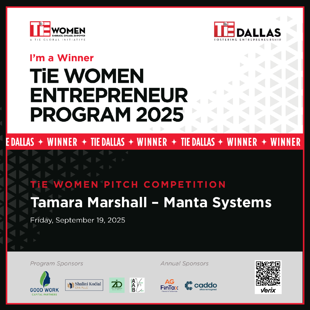 Tamara Marshall – Manta Systems: Winner — TiE Women Entrepreneur Program 2025