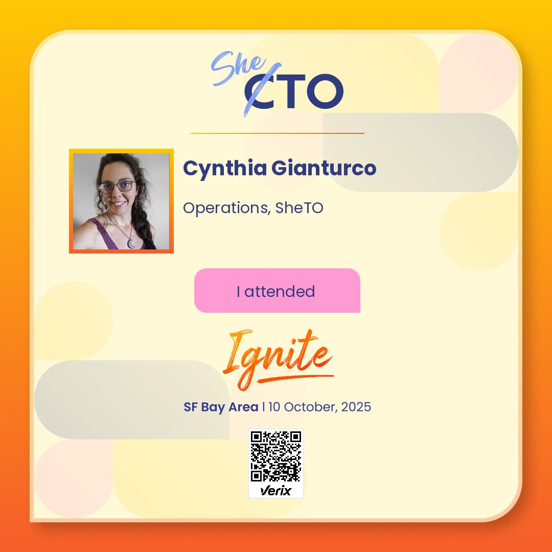 Cynthia Gianturco: Attendee — SheTO Ignite 2025