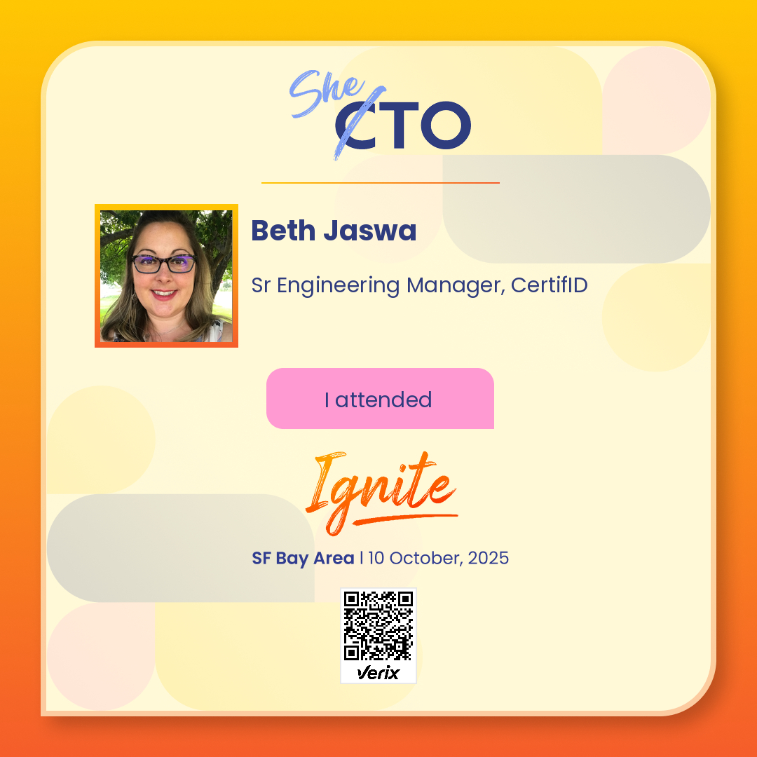 Beth Jaswa: Attendee — SheTO Ignite 2025