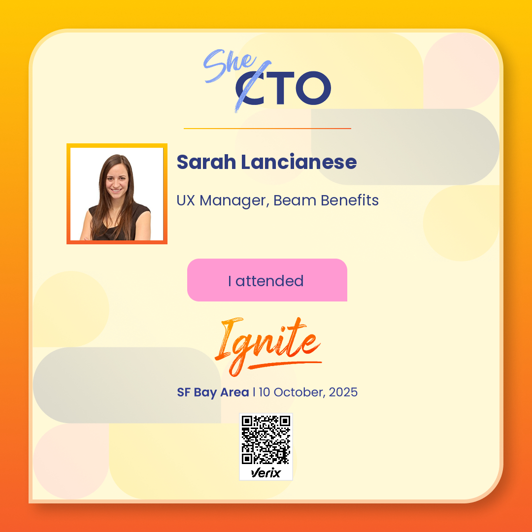 Sarah Lancianese: Attendee — SheTO Ignite 2025